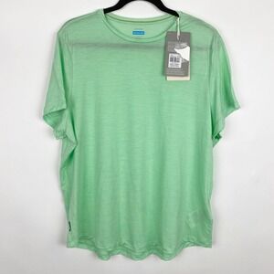 Icebreaker 125 Cool-Lite Merino Wool Blend T-Shirt Women 3XL Glass Green NWT